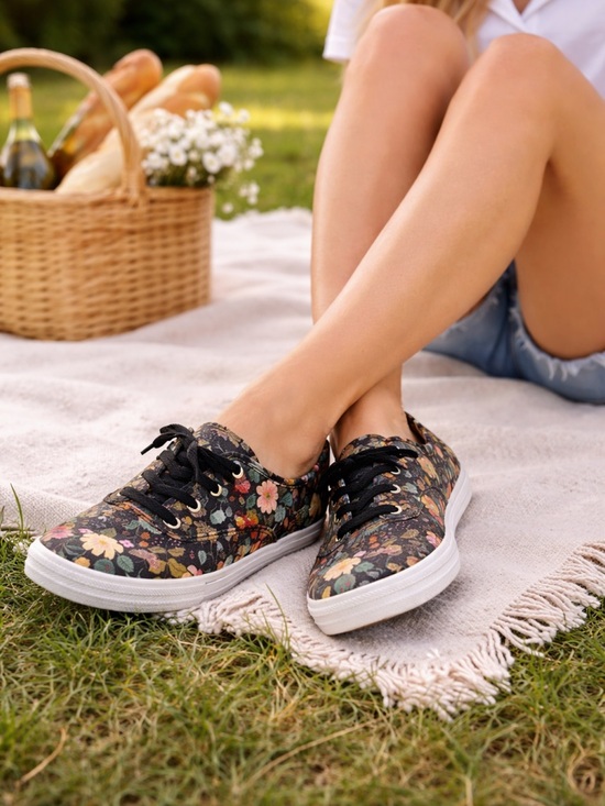 Keds Shoes - Keds x Rifle Paper Co Champion Floral Sneakers Strawberry Fields Women